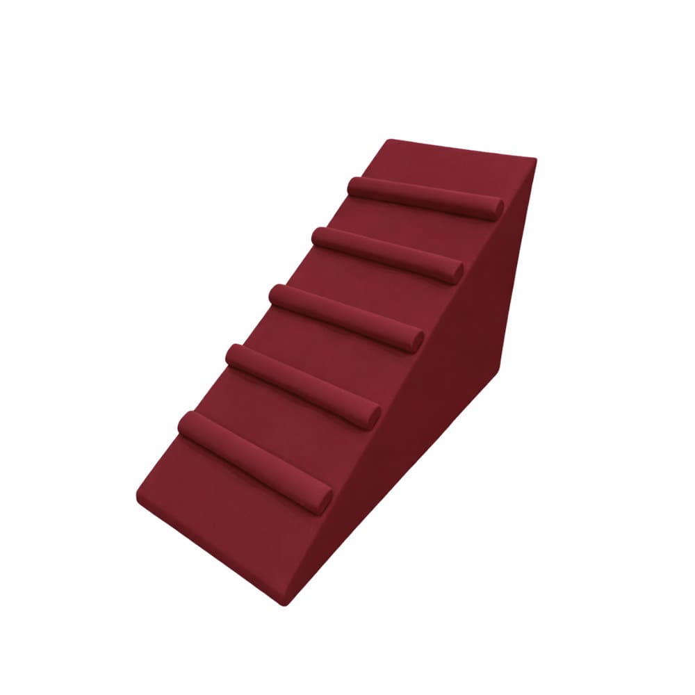 Rampa Pet Antiderrapante Para Cachorro Gato Com Degraus Cor Vinho Liberty Móveis