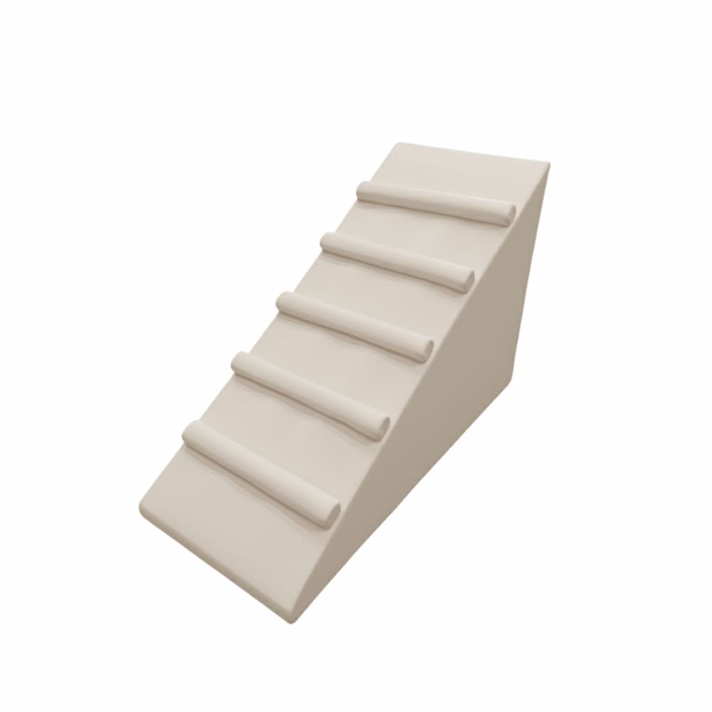 Rampa Pet Antiderrapante Para Cachorro Gato Com Degraus Cor Bege Liberty Móveis