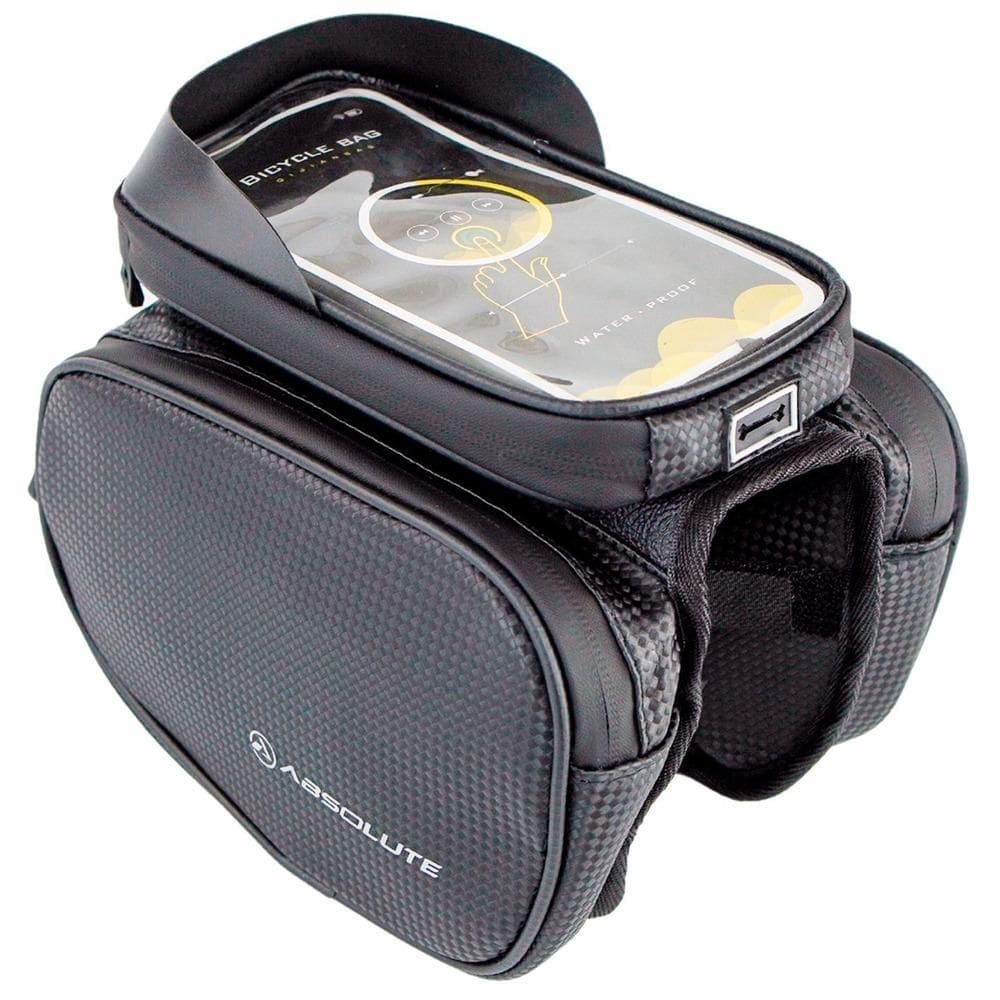 Bolsa de Quadro Tipo Alforge 2L com Tela Touch para Celular Preto