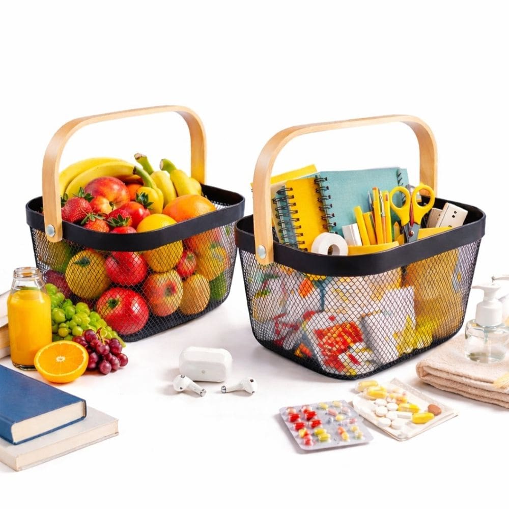 Cesto Organizador de frutas mesa decorativo Cozinha multiuso