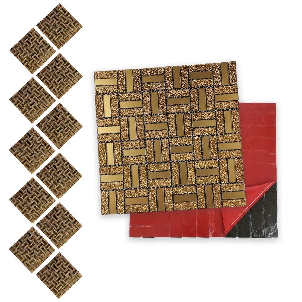 Pastilha De Vidro Kit 11 Uni Adesivo Parede Cozinha Banheiro Sala Aplicacao Facil Decorativa Moderna Reforma Requintado