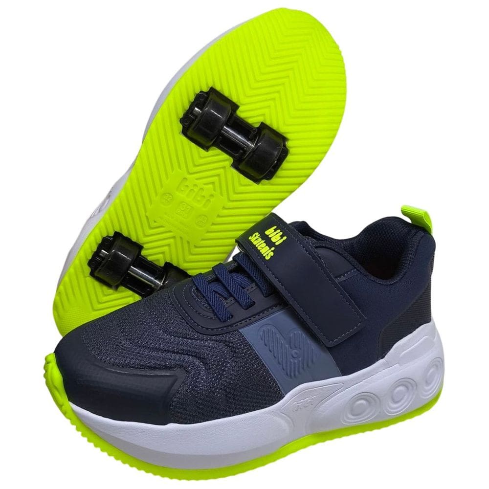 Tenis Infantil Menino Conforto Diversão Rodas Bibi Skatenis