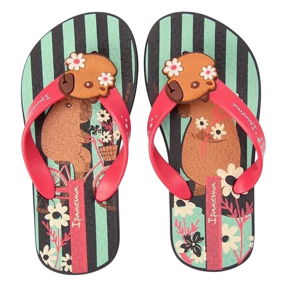 Chinelo Infantil Menina Dia a Dia Passeio Capivara Ipanema