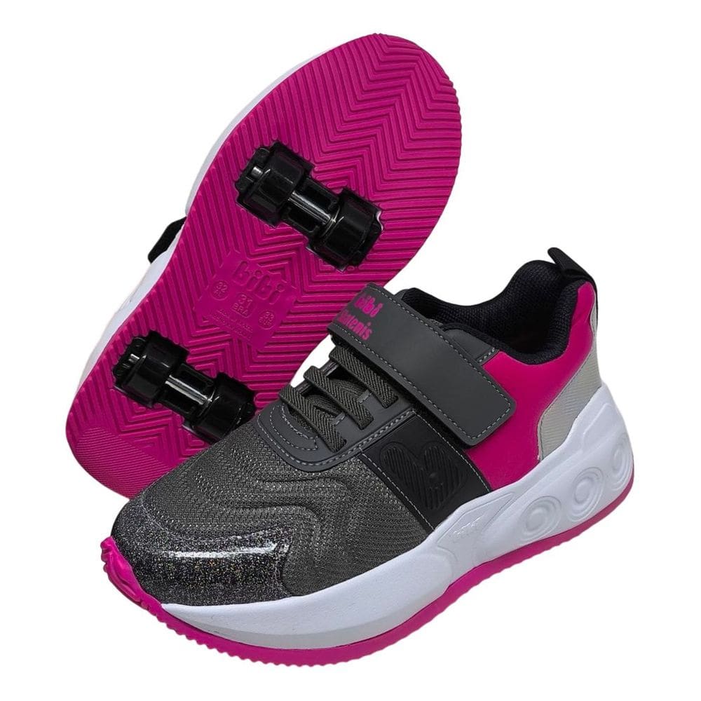 Tenis Infantil Menina Conforto Rodas Diversão Bibi Skatenis