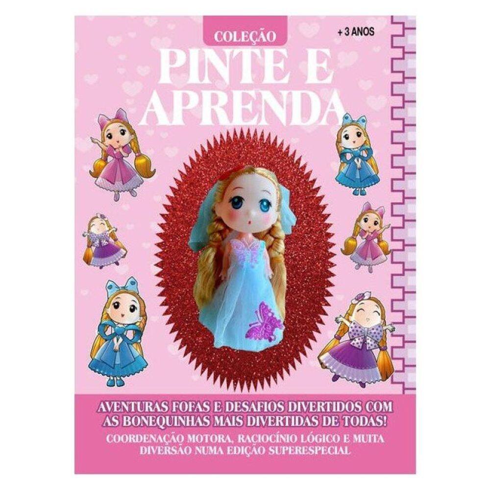 Coleção Pinte E Aprenda Bonequinhas - Fofuchas Encantadas