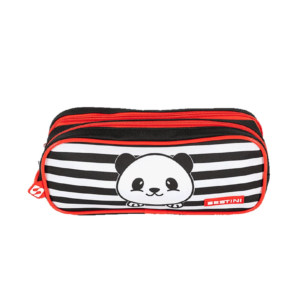 Estojo 2 Compartimentos Kids Panda 4 Colorido Sestini