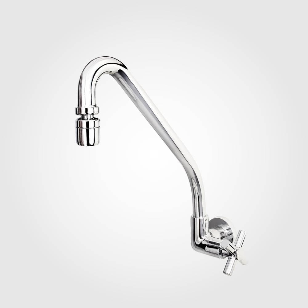 Torneira para Cozinha de Parede DN15-20 Slim Cross Cromado - Perflex