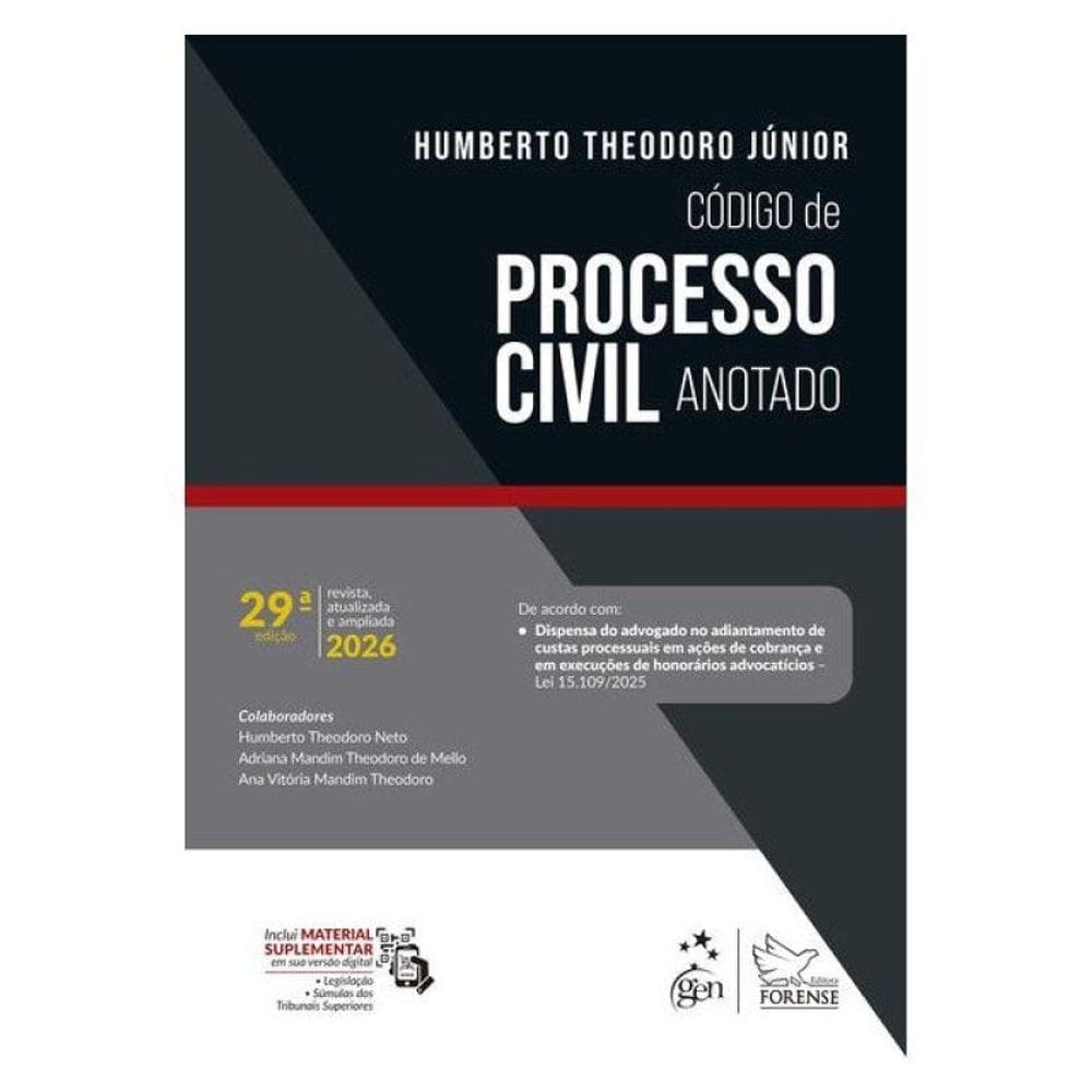 Código De Processo Civil Anotado - 29ª Edição 2026