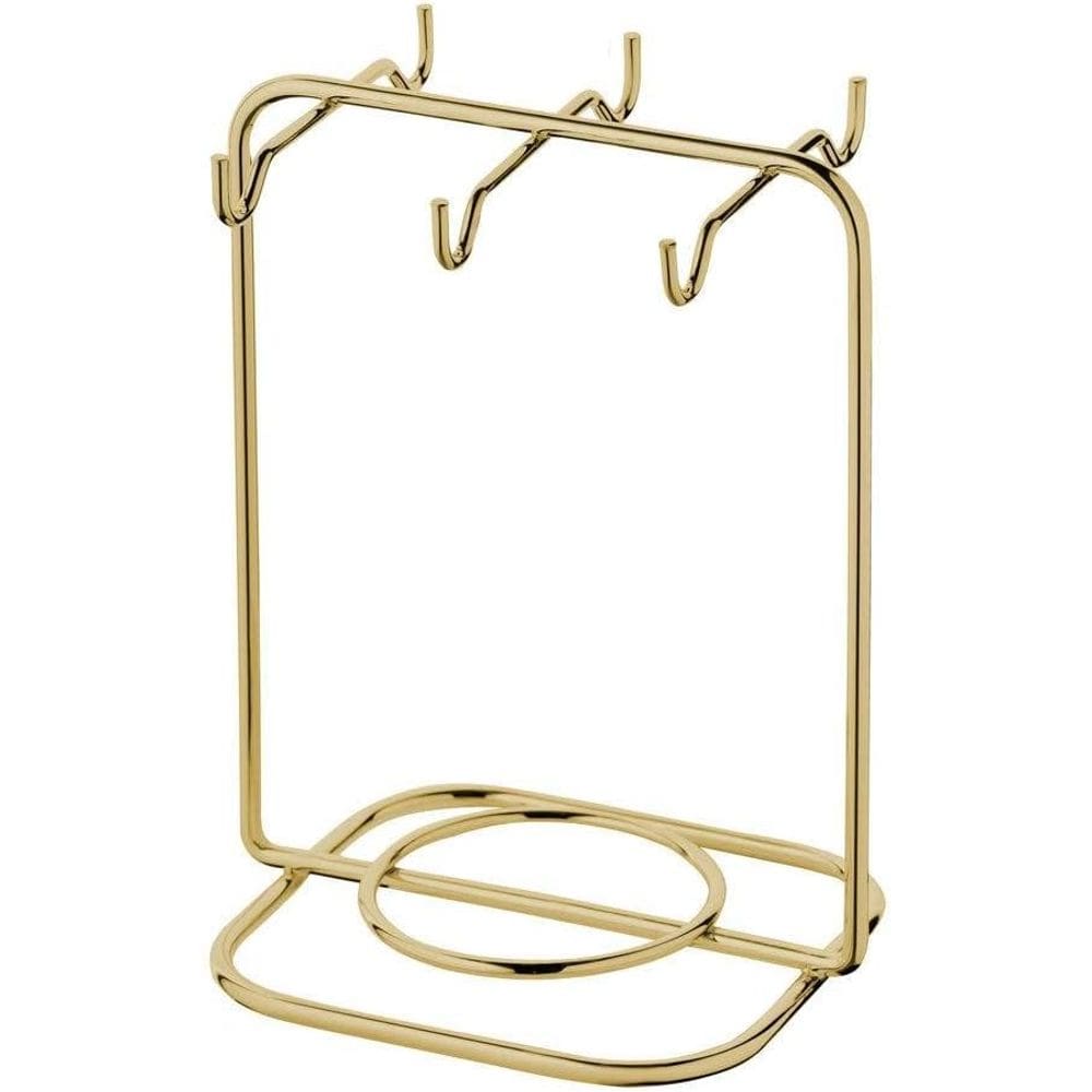 Porta Xícaras e Pires Cantinho Café Bancada Luxo - Dourado