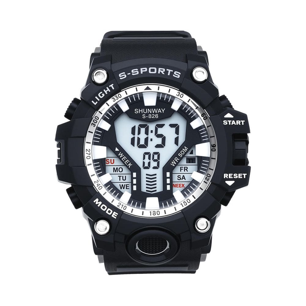 Relógio Masculino Esportivo Digital Militar Preto - Tudo em Caixa