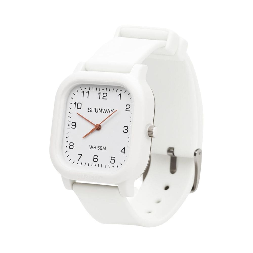 Relógio Analógico Unissex Branco - Tudo em Caixa