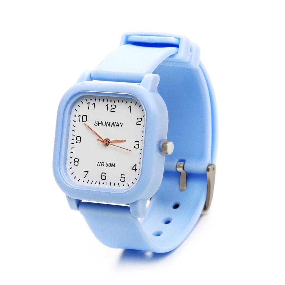 Relógio de Pulso azul  Shunway Casual - Tudo em Caixa