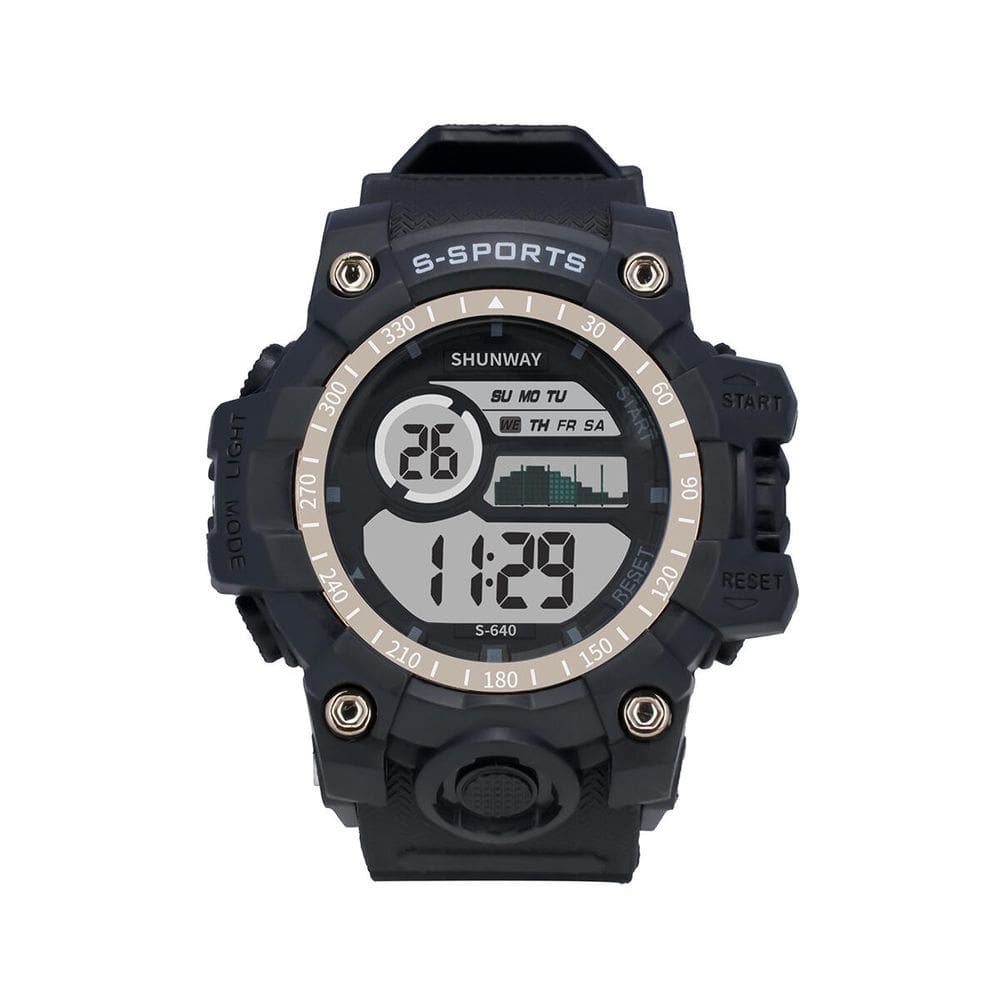 Relógio Digital Masculino Esportivo Preto moderno - Tudo em Caixa