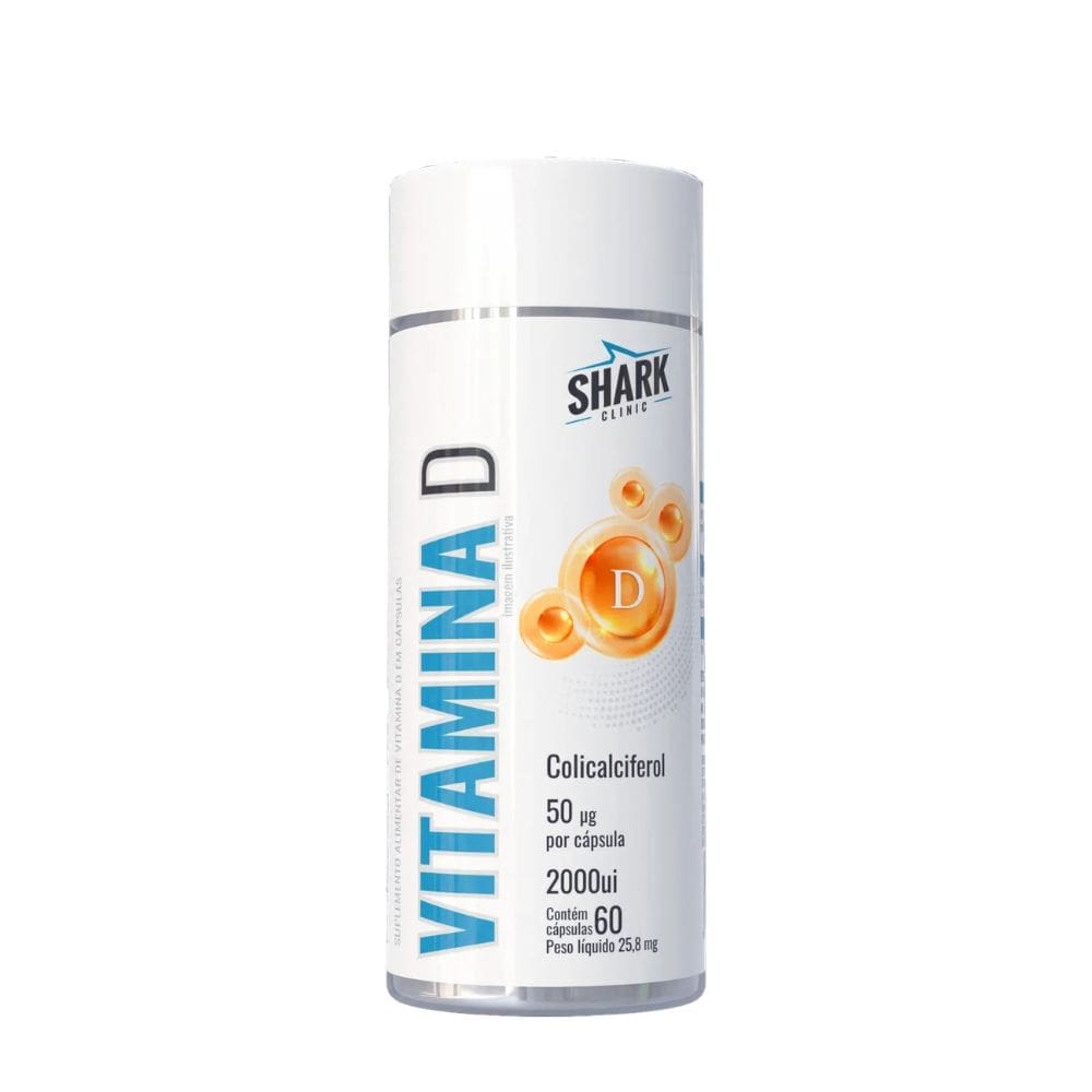 Vitamina D 60 Caps Linha Clinic - Sharkpro Suplementos
