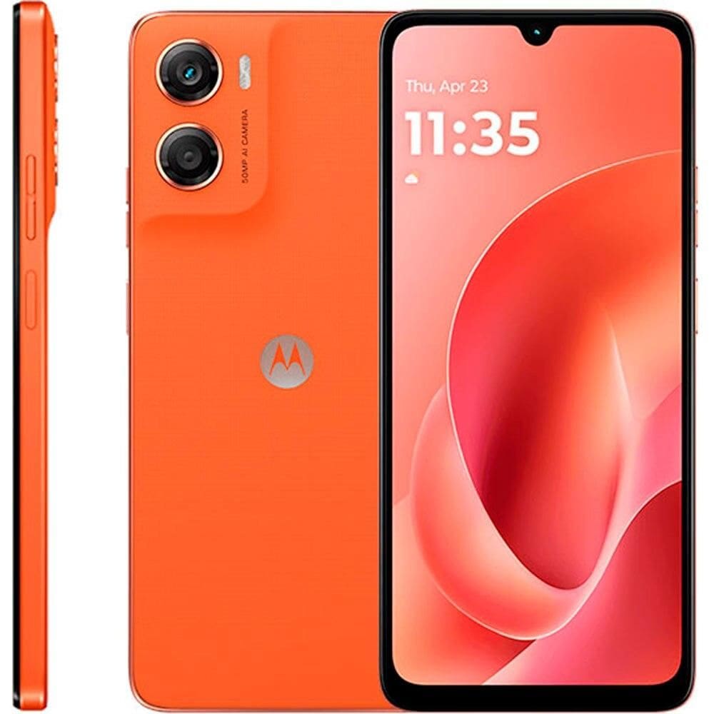 Smartphone Moto G06 Motorola 6,9”, 128 GB, Android 15, Laranja