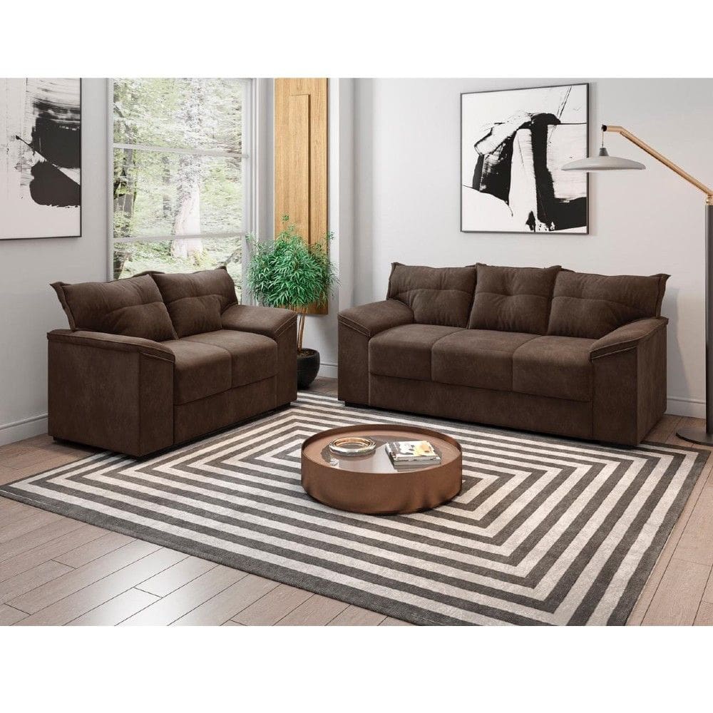 Conjunto Sofa 3 e 2 Lugares Sued Bahamas Flash
