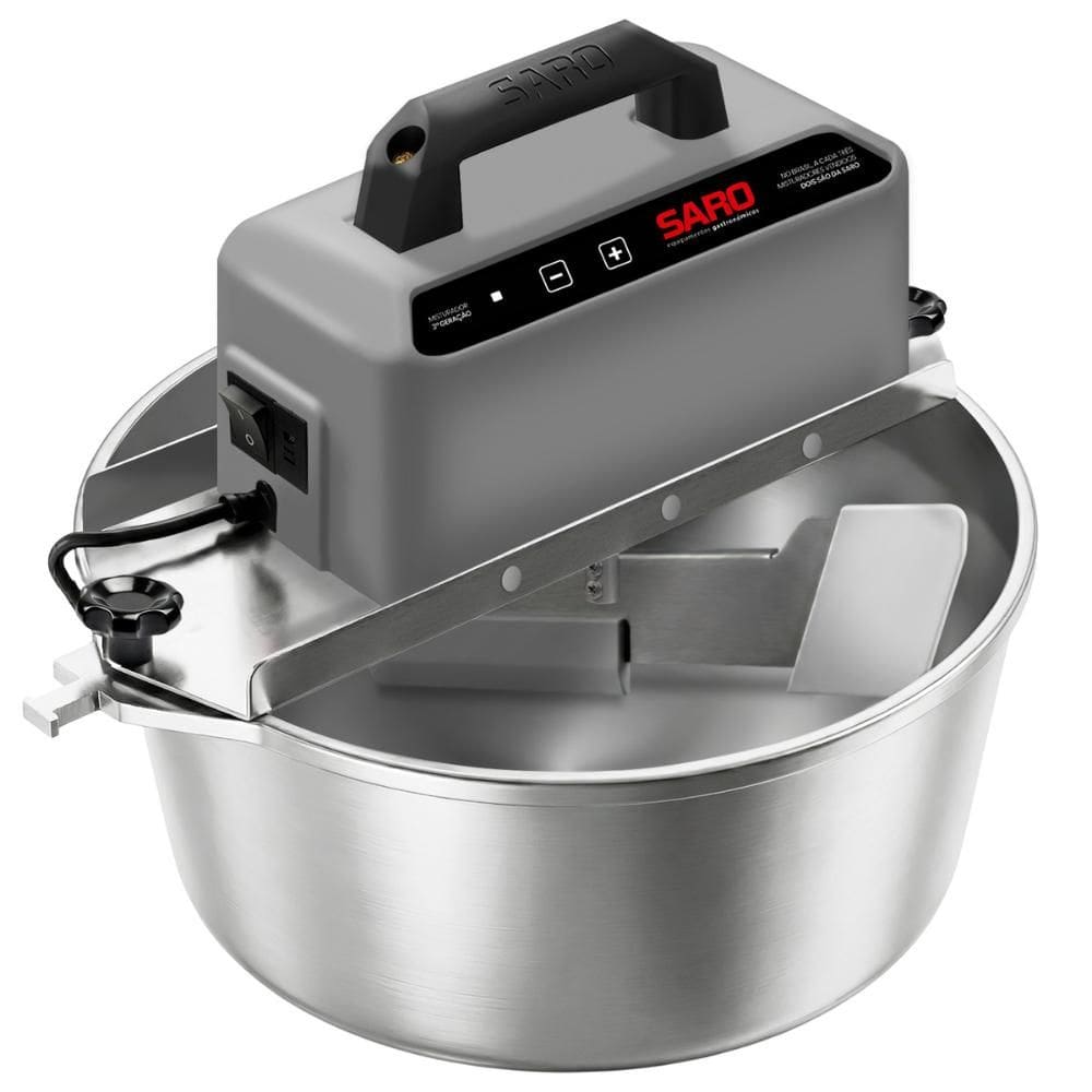 Panela Misturadora Automática para Doces e Massas SARO G3 10 Litros Inox Bivolt