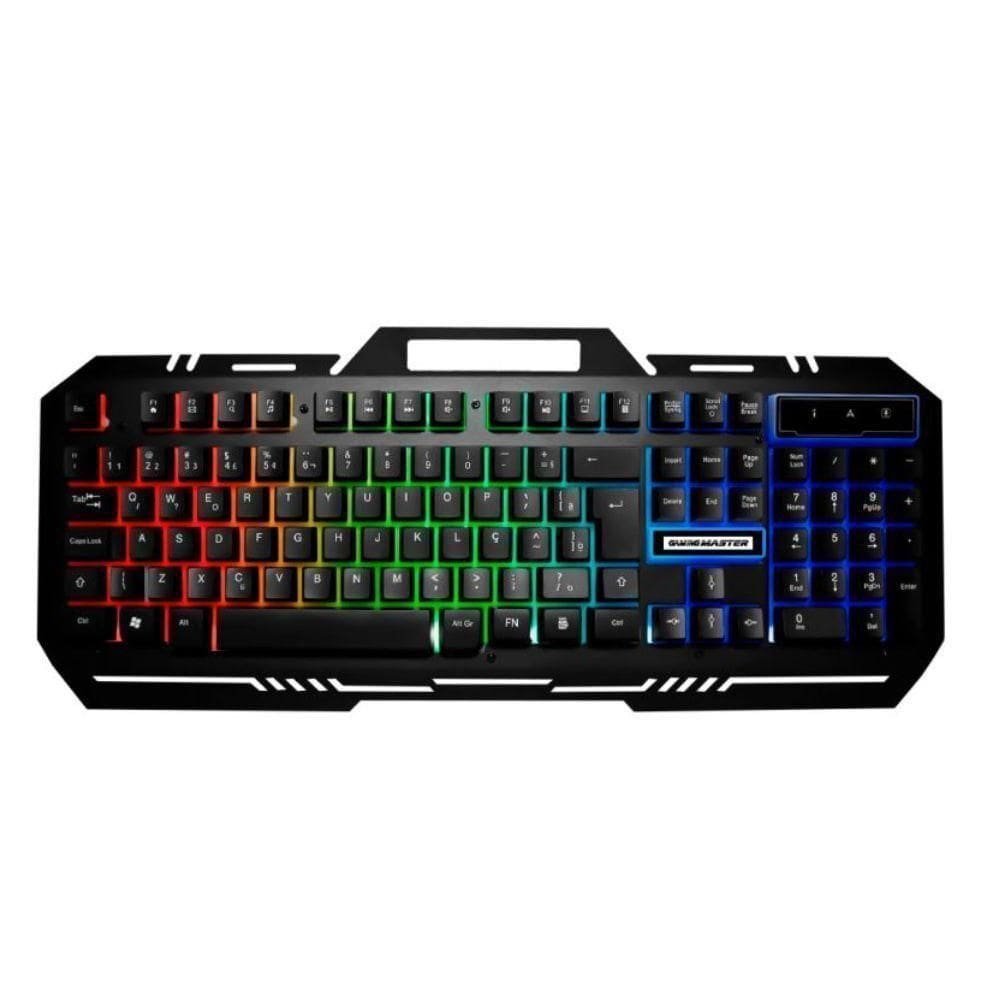 Teclado Gamer Led Rgb Usb Abnt2 Km-m712