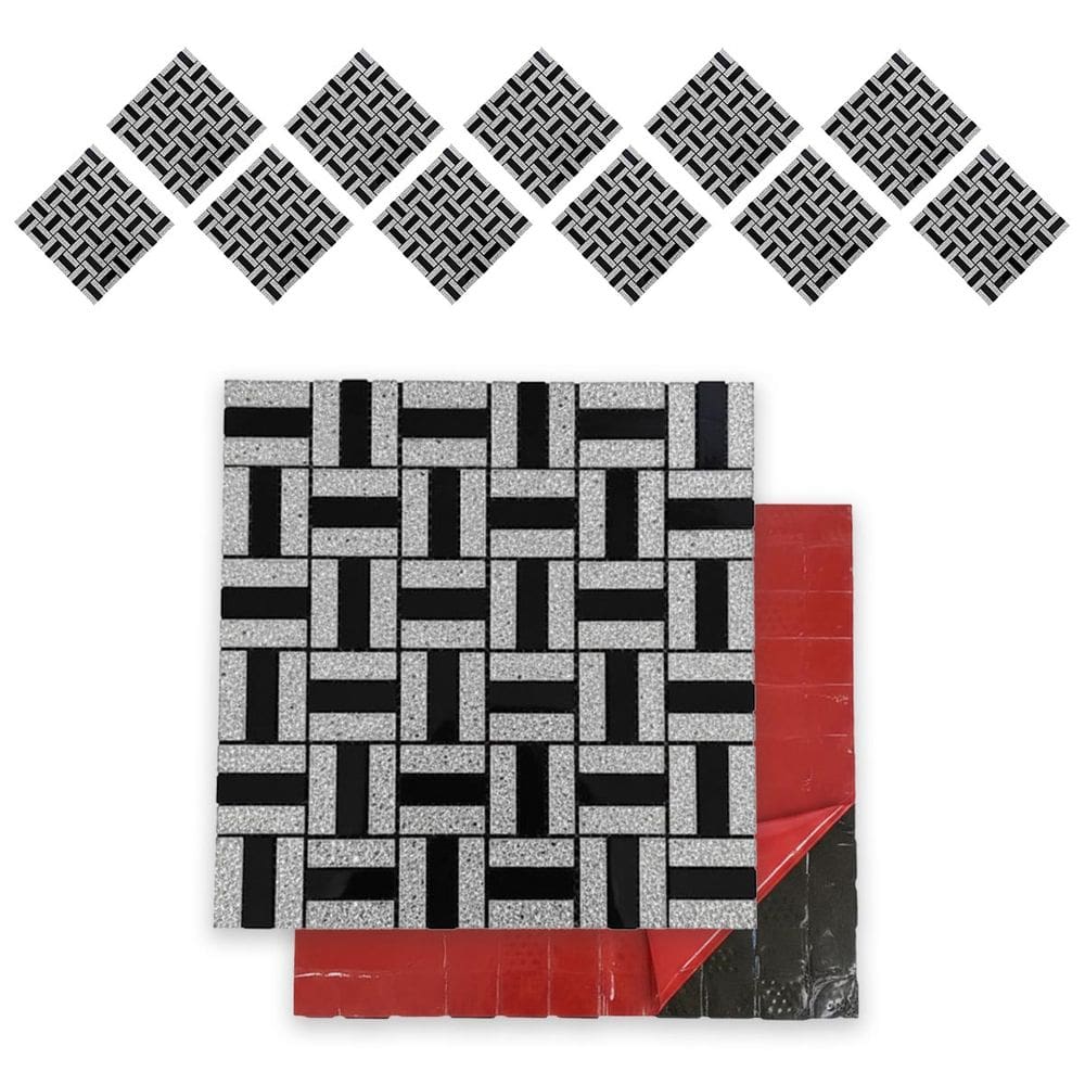 Pastilha De Vidro Adesiva Kit 11 Uni Banheiro Cozinha Lavabo Sala Decorativa Moderna Reforma Requintado Facil Aplicacao