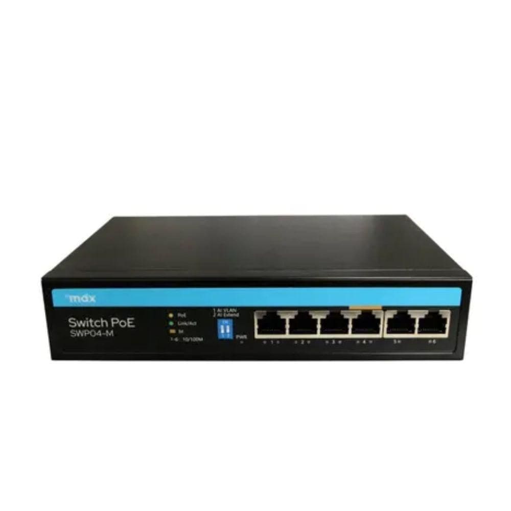 Switch Mdx 4 Portas 10/100mbps - Swp04-m