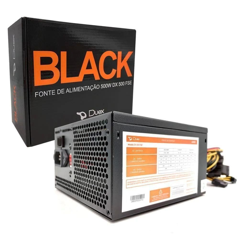 Fonte Atx 500w Real Duex 500fse