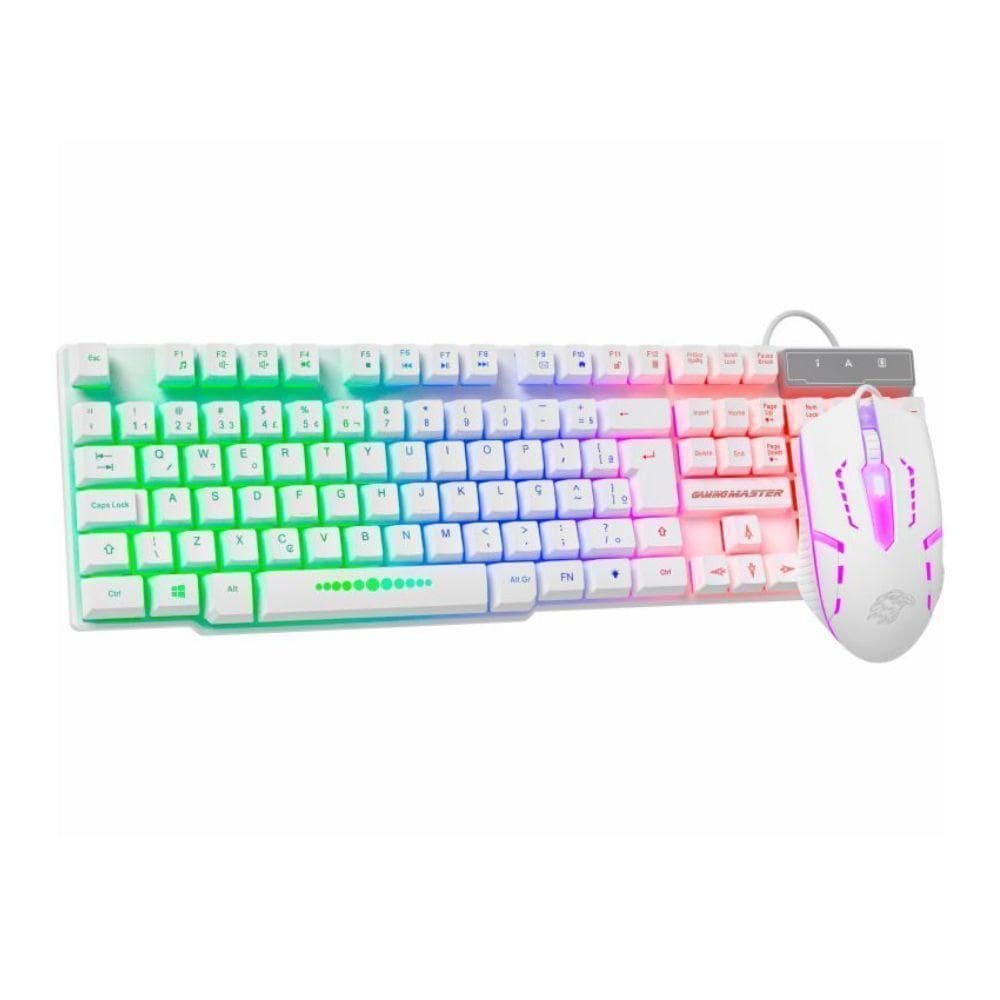 Kit Gamer K-mex White Kmw52 + Moa8