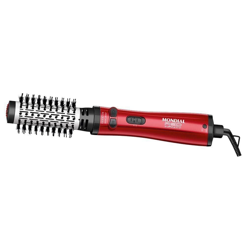 Escova Rotativa Red Infinity Keratin Mondial Vermelho ERB-11-KR Bivolt