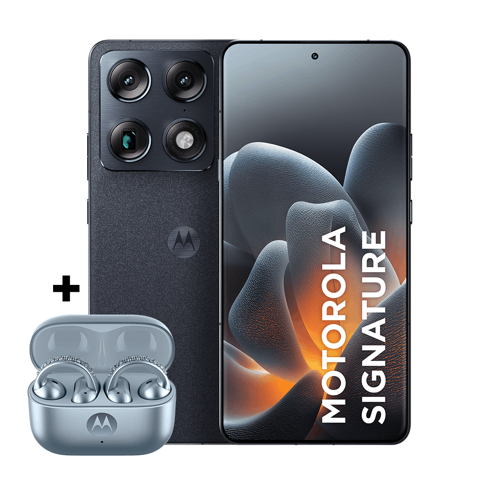 Kit smartphone motorola signature e fone moto buds loop Swarovski Ice Melt