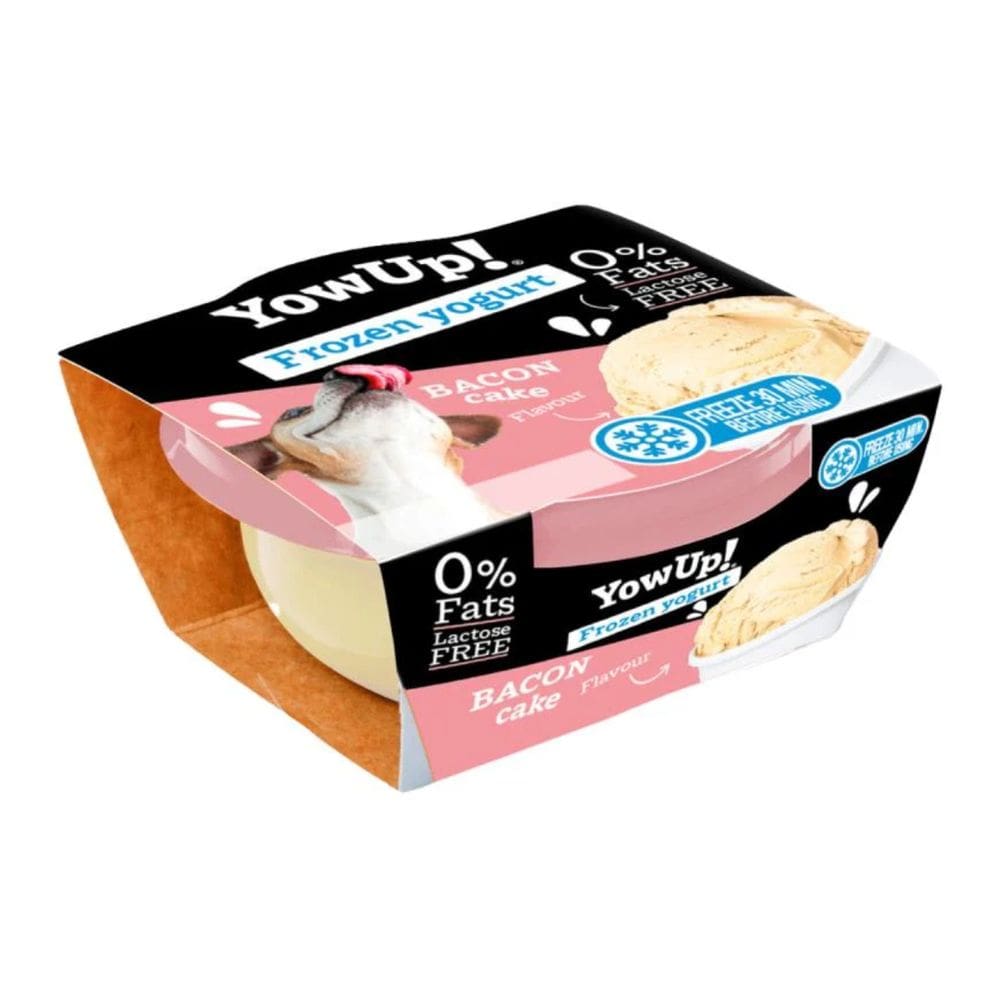 Yowup! Frozen Yogurt Bacon Cake 110g Iogurte Congelado Bolo De Bacon Para Cães E Gatos