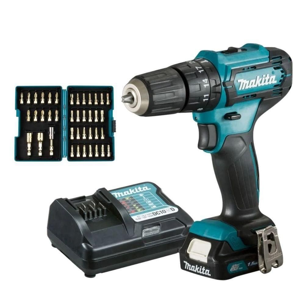 Parafusadeira/furadeira De Impacto Makita Hp333dwyx3 12v + Jogo De Bits/pontas 25mm 40 Peças Impact