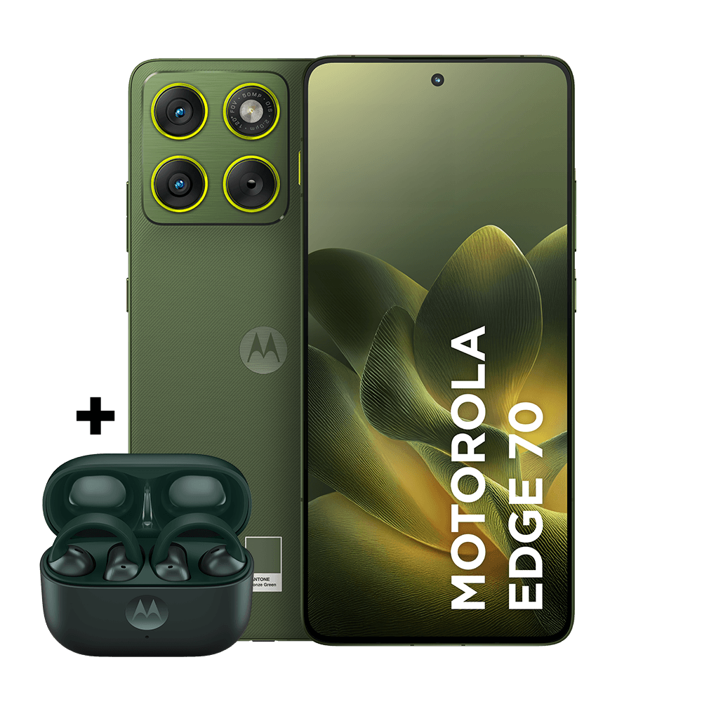 Kit smartphone motorola edge 70 512GB e fone moto buds loop