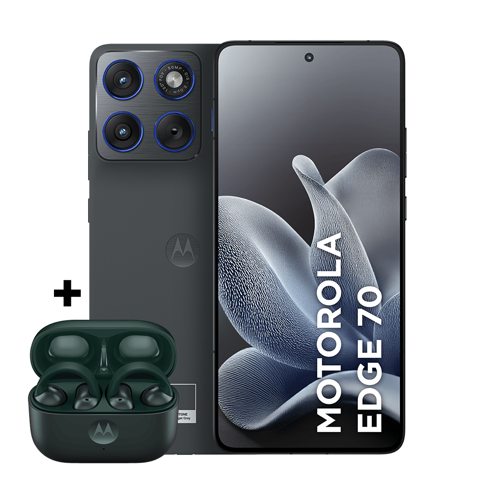 Kit smartphone motorola edge 70 256GB e fone moto buds loop