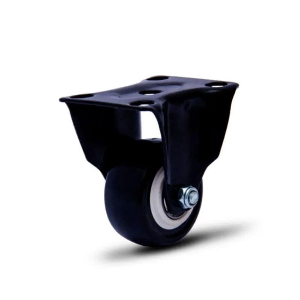 Rodízio Fixo 2`` Com Placa Colson Black Profissional Resistente Cap 30kg