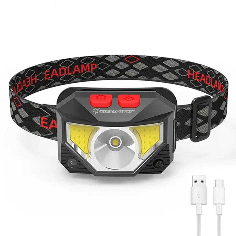 Lanterna De Cabeça Gold Sports Holofote Pro Recarregável 8 Model Bateria de Lítio A Prova Água