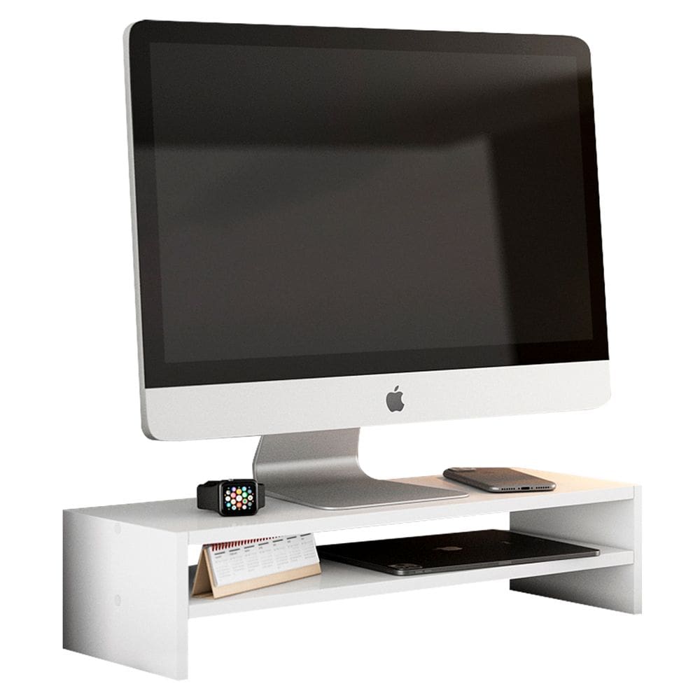 Suporte Stand Base Para Tela Monitor Laptop Soft Elevado 65cm em MDF com 01 Prateleira - Abmaza