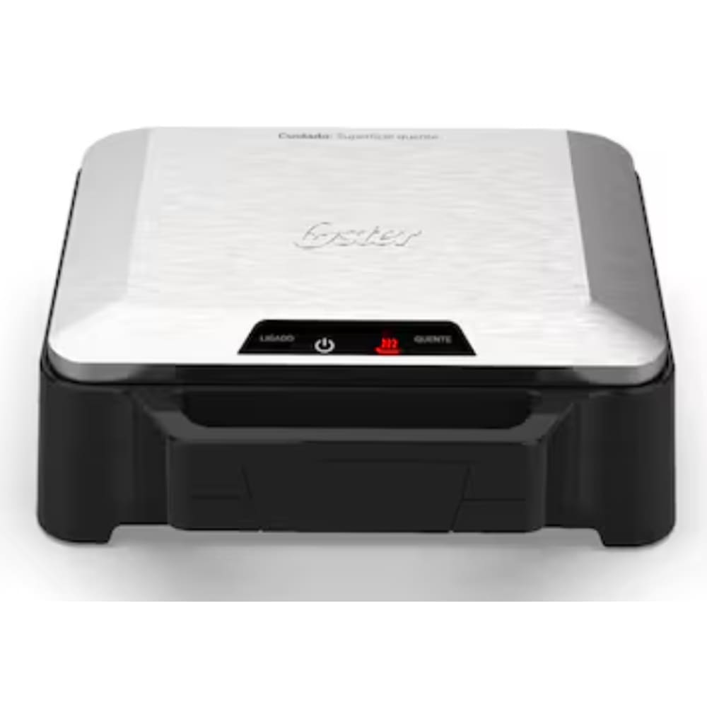 Sanduicheira Eletrica Oster Inox 1000W Antiaderente Tripla Camada 127V