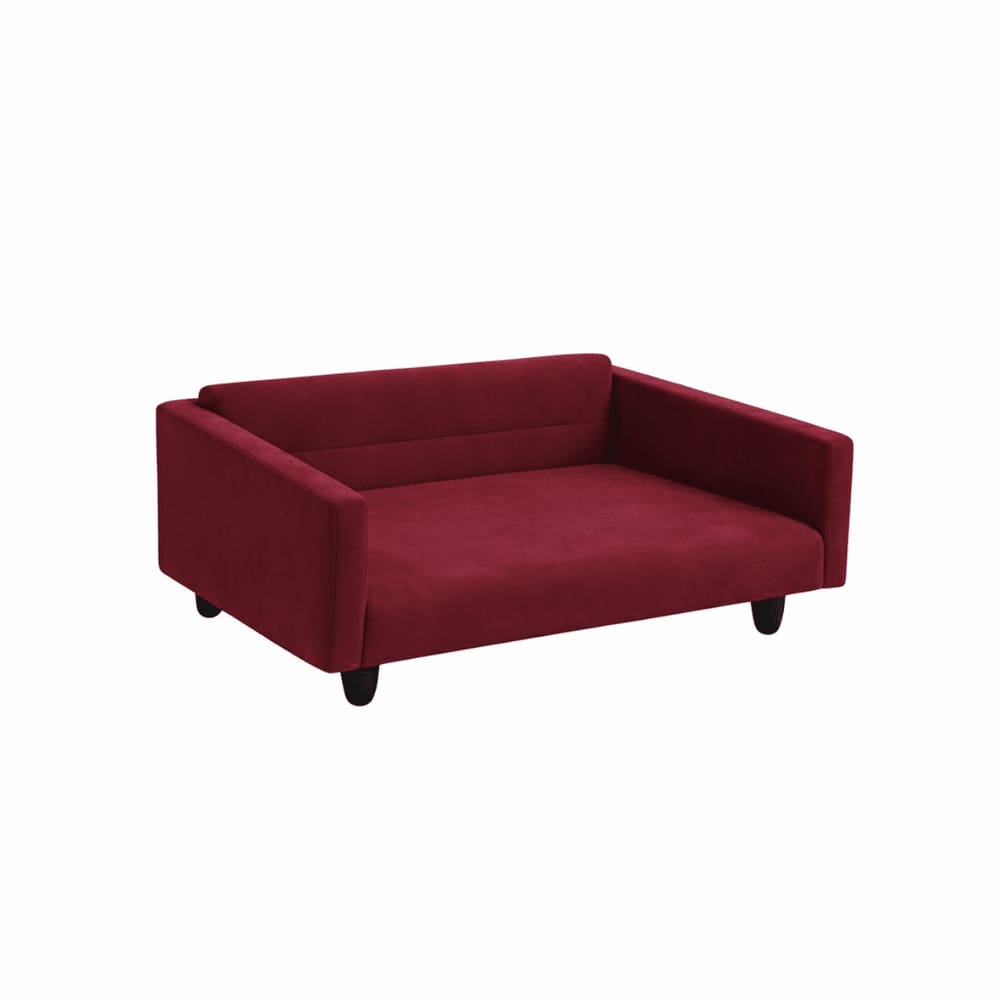Cama Pet Kiara Descanso Premium 29cm X 78cm X 50cm Cor Vinho