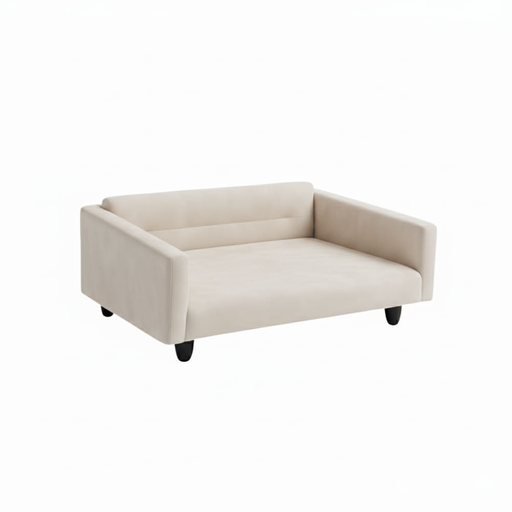 Cama Pet Kiara Descanso Premium 29cm X 78cm X 50cm Cor Bege