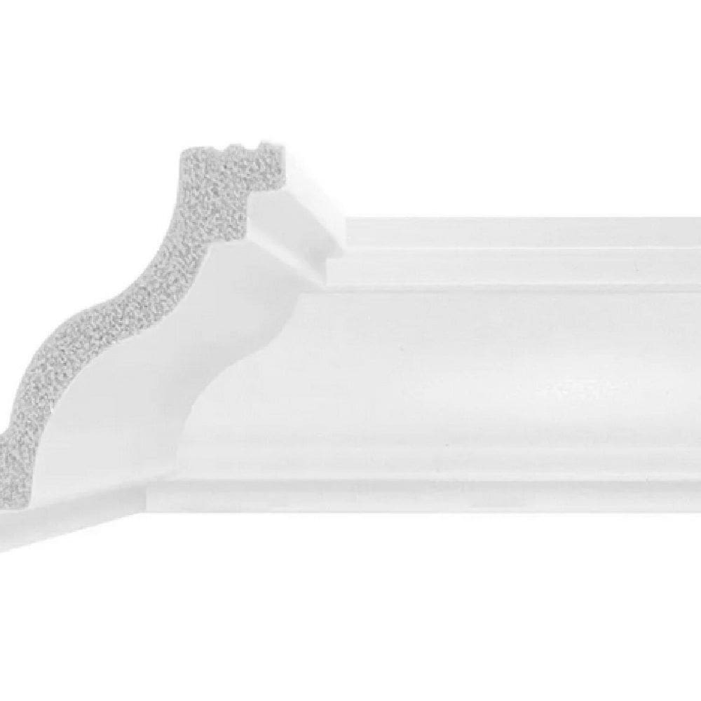 Rodateto em Poliestireno 4,3cm Floort Acessórios Branco