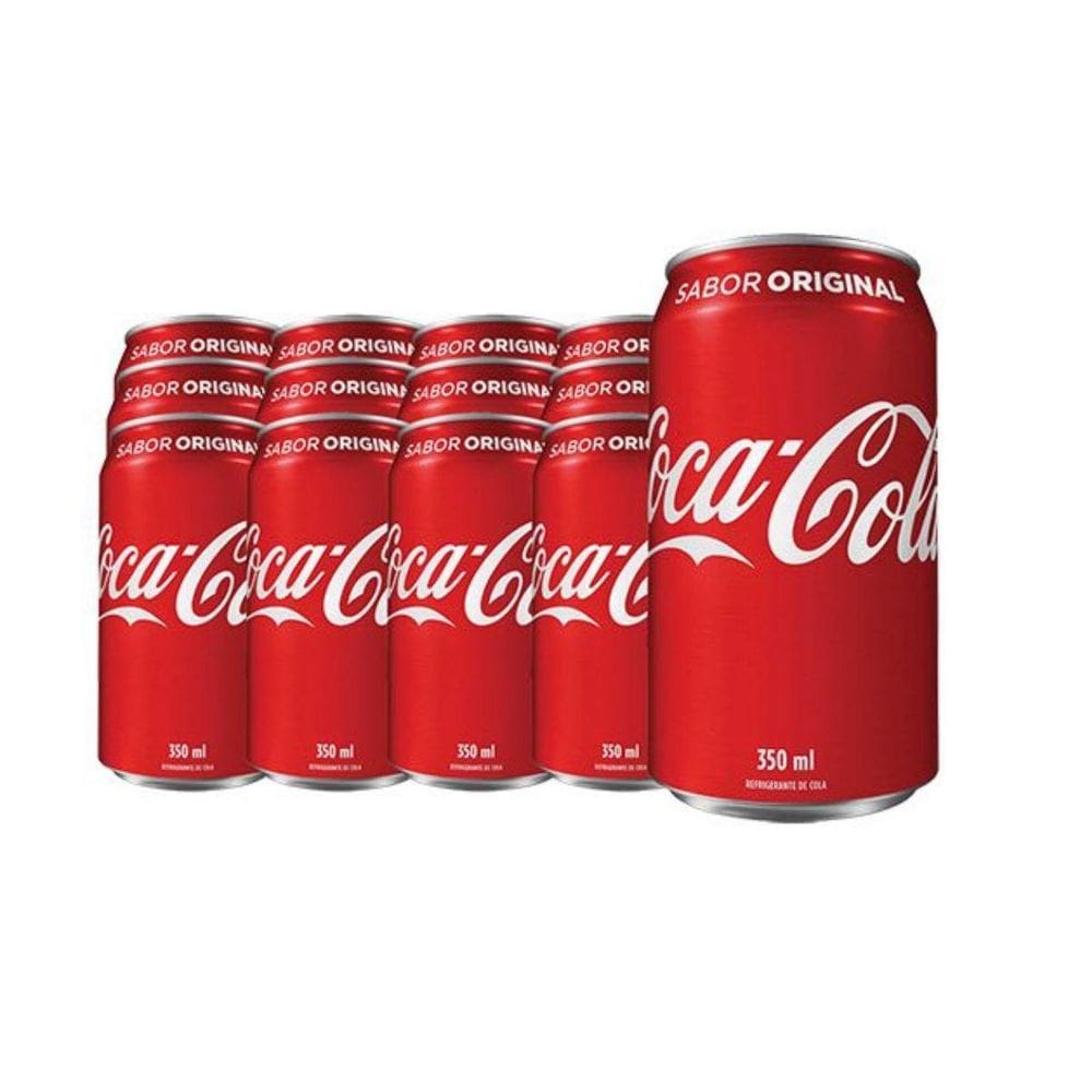 Coca Cola Lata 350Ml - Fardo Com 12 Unidades