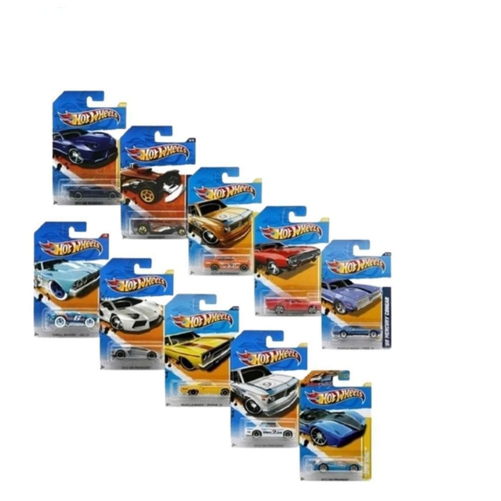 Kit Com 10X Carrinhos Hot Wheels C4982 Mattel