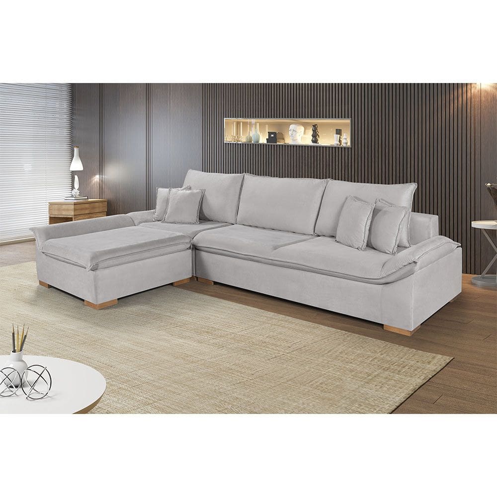 Sofa Martins M-201 Veludo Canto Estofados Martins