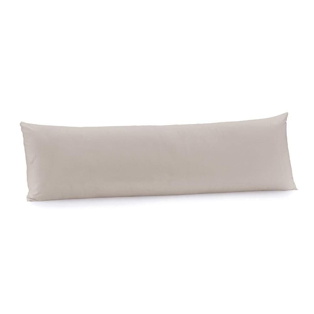 Fronha Body Pillow 40cm X 1,30m Altenburg Algodão Lux 200 Fios Cinza Inspiração