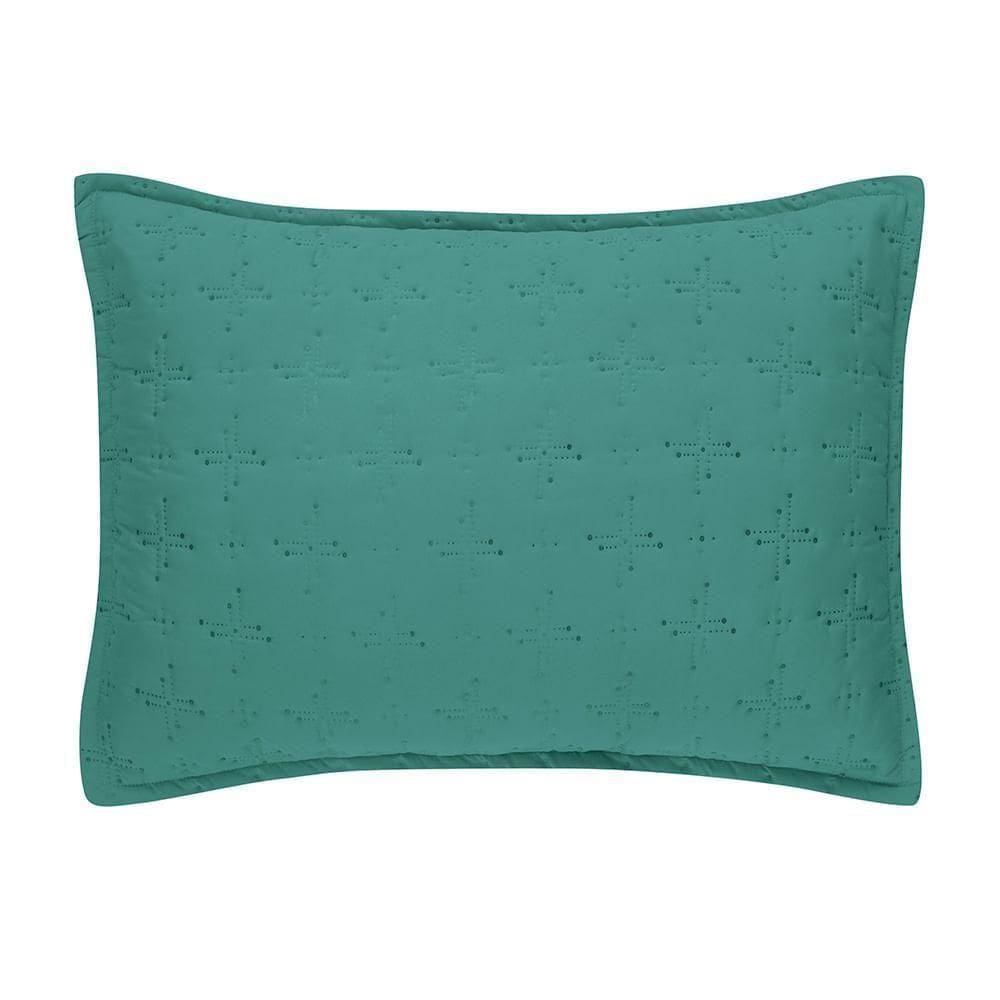 Porta Travesseiro 50cm X 70cm Altenburg Ultrawave Summer Verde Pesto