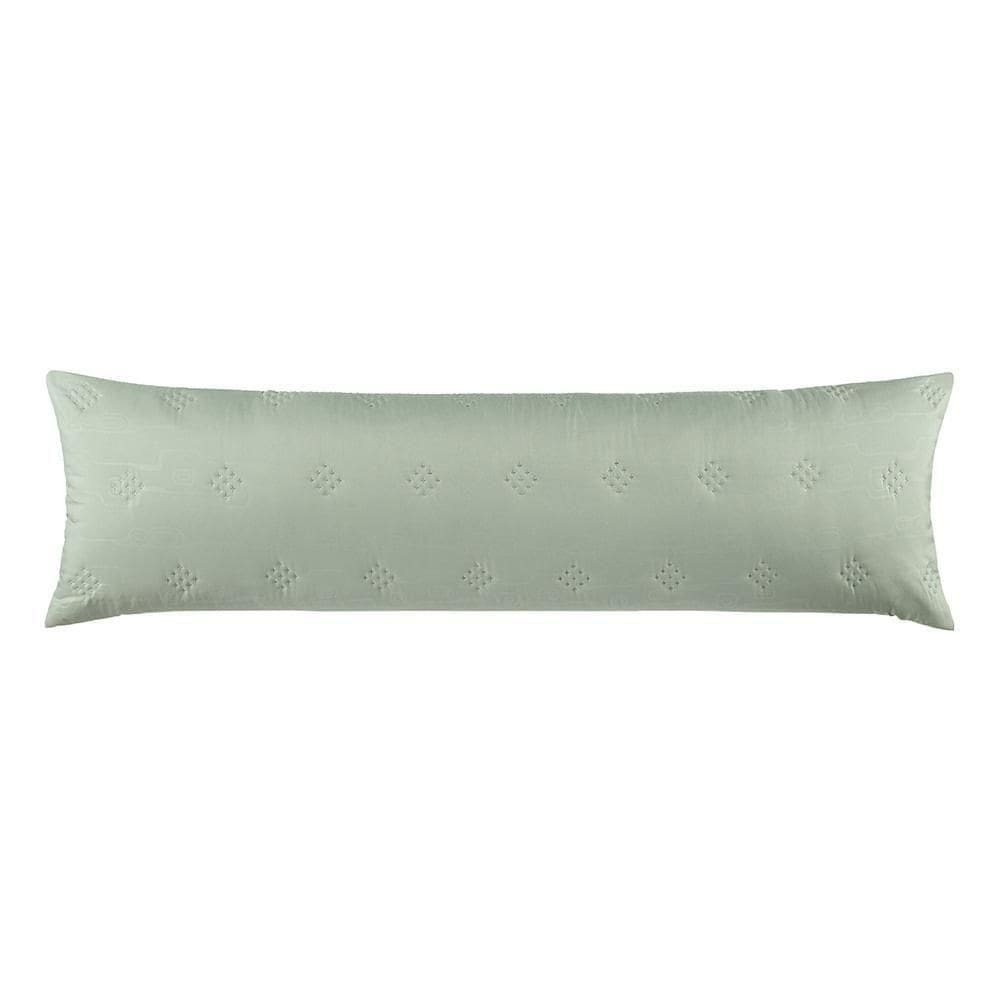 Porta Travesseiro Altenburg Body Pillow Ultrawave 40cm X 130cm Verde Ritmo