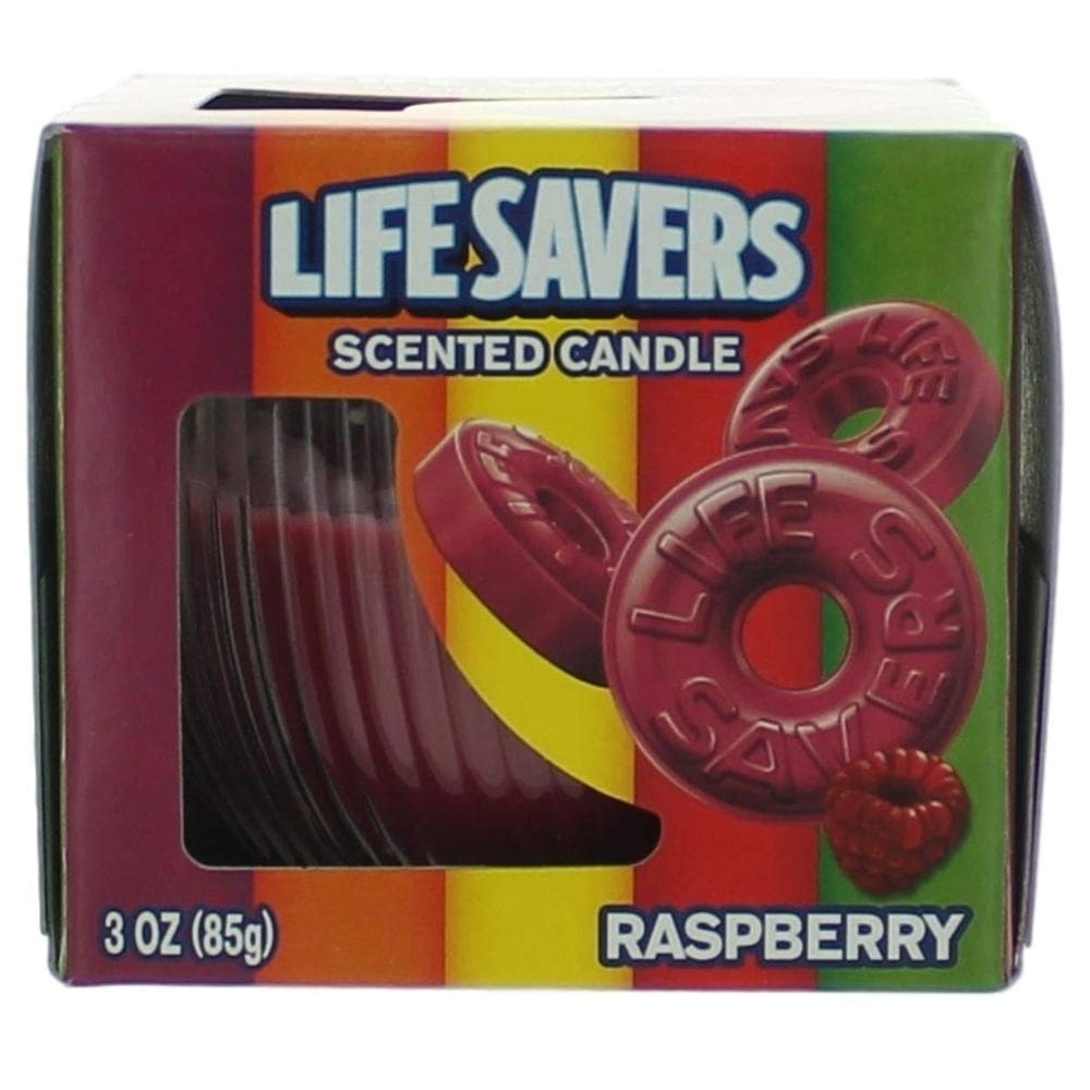 Frasco de 90 ml de framboesa perfumada Candle Life Savers - 25h de tempo de queima