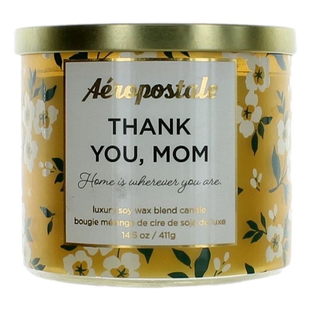 Vela AEROPOSTALE Obrigado, mãe, 430 ml, mistura de cera de soja, 3 mechas