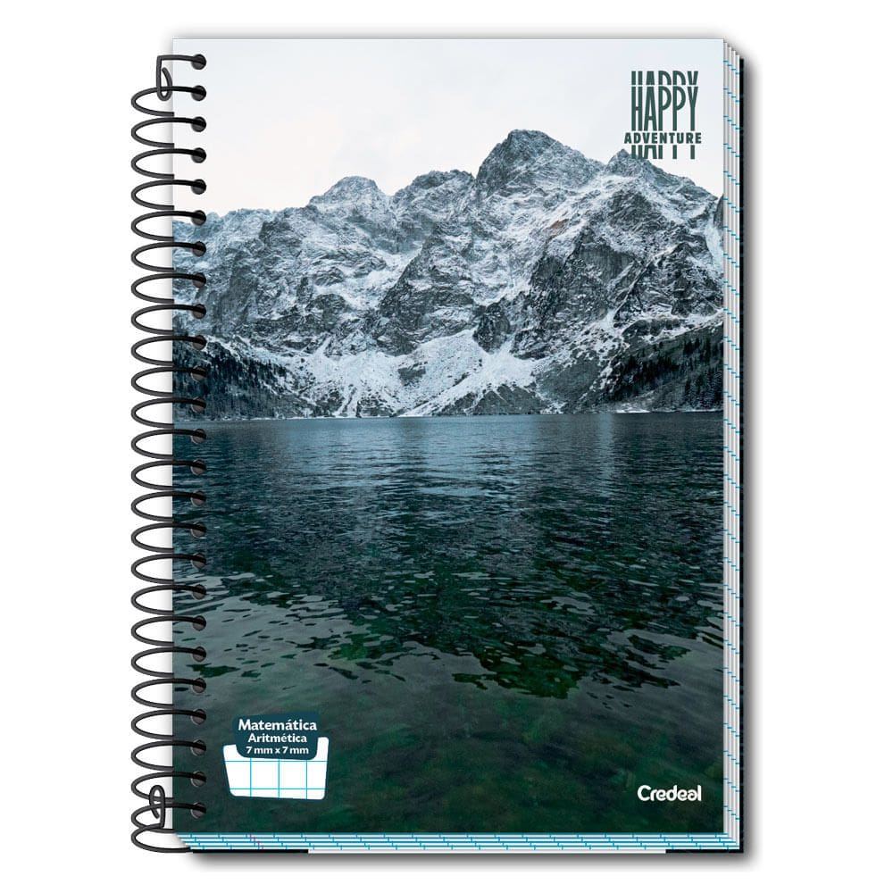 Caderno Universitário Happy 224F/16 Matérias Credeal