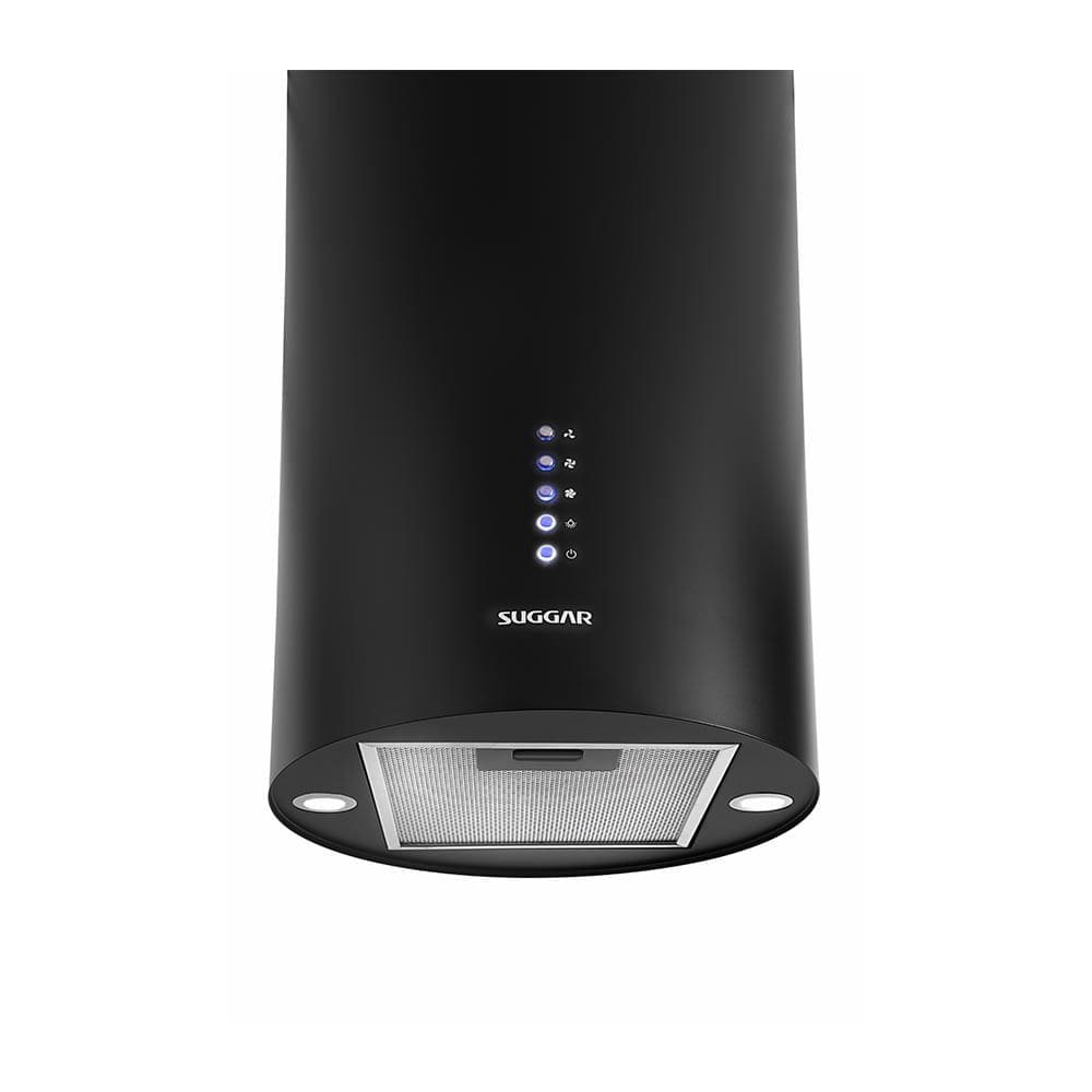 Coifa De Ilha Redonda Quartzo 35cm Suggar TP3521PT Preta 127v