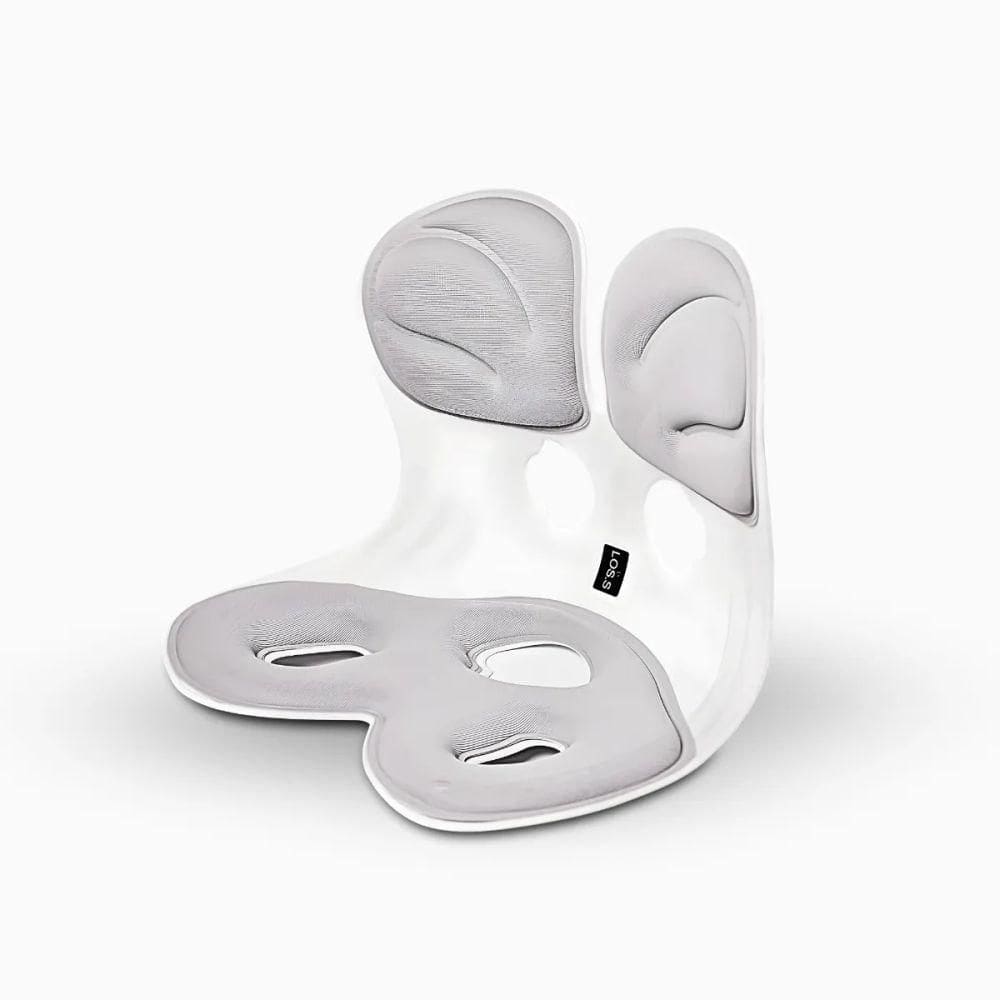 Almofada De Apoio Lombar Cadeira Correção De Coluna - Onforto E Postura Em Qualquer Lugar G - Cinza